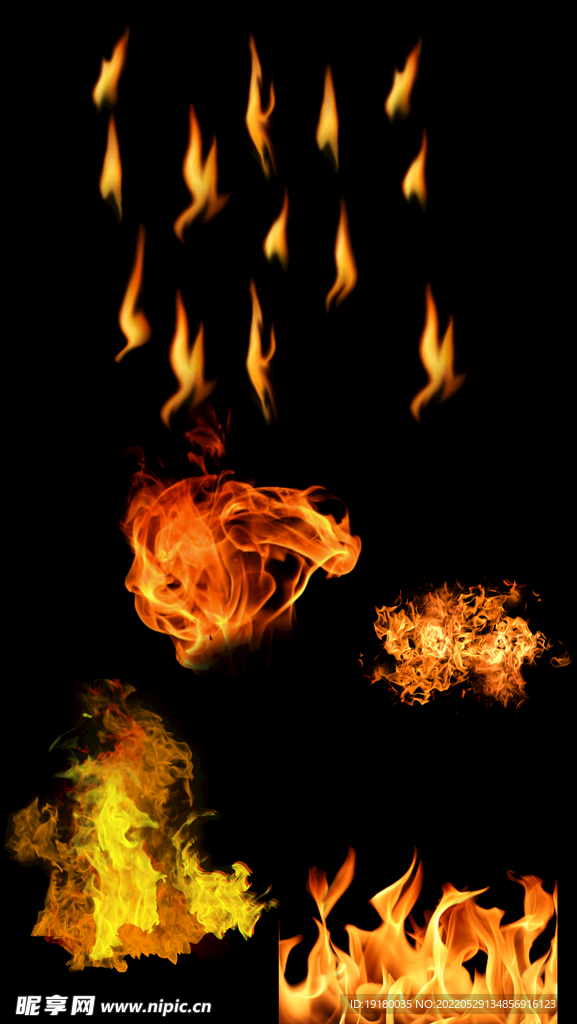 高清免扣火焰素材