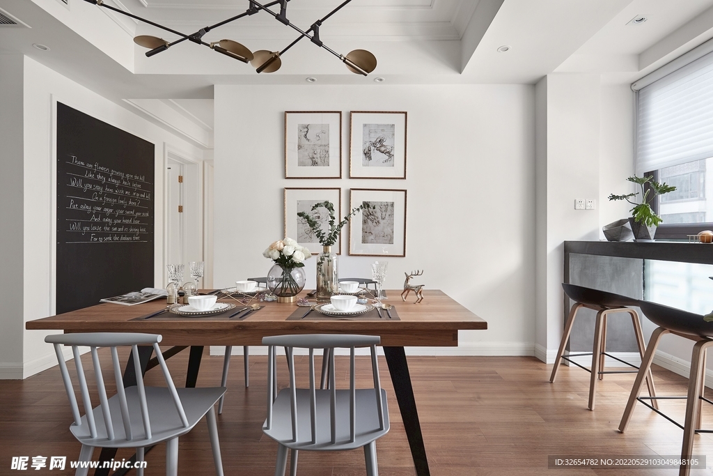 现代餐厅室内效果图