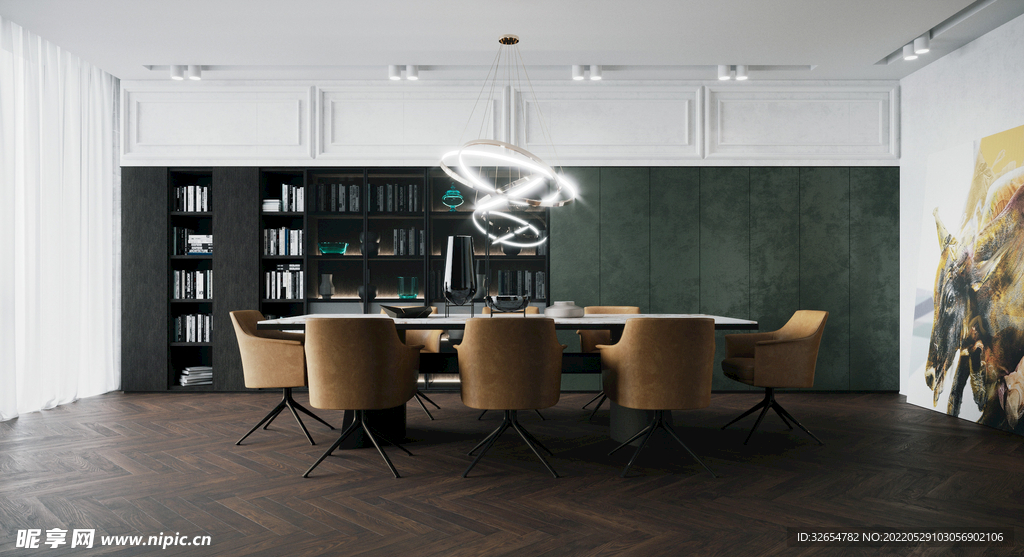 现代餐厅场景室内设计