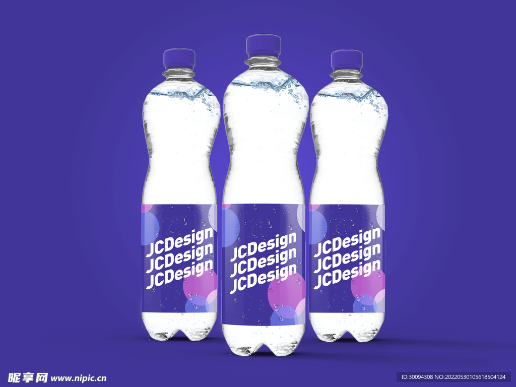 矿泉水瓶贴自动贴图