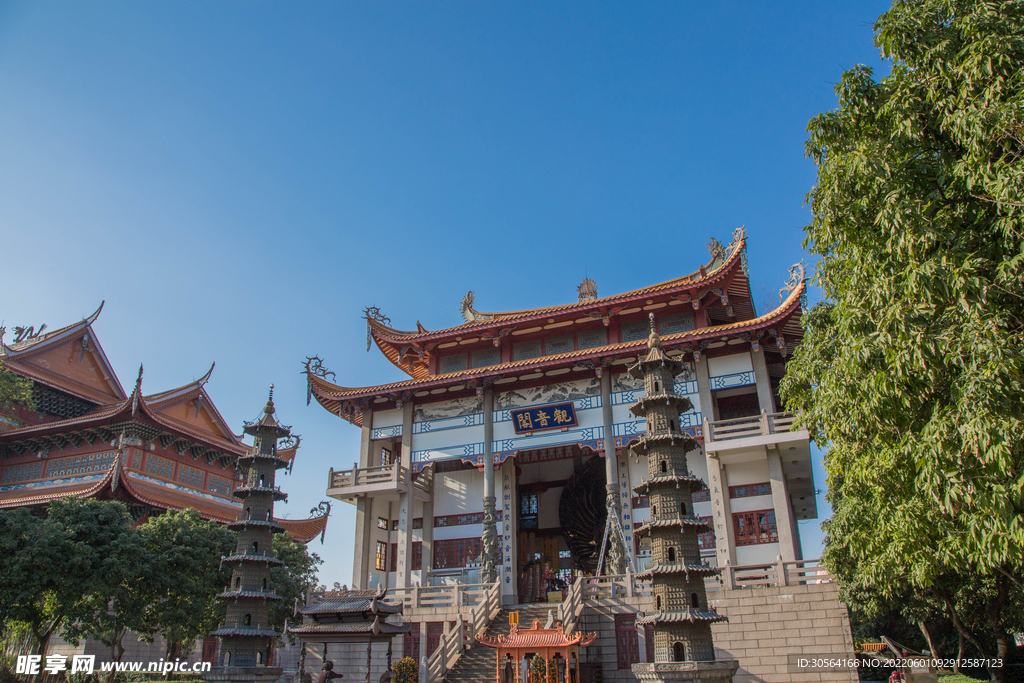 户外中式复古建筑