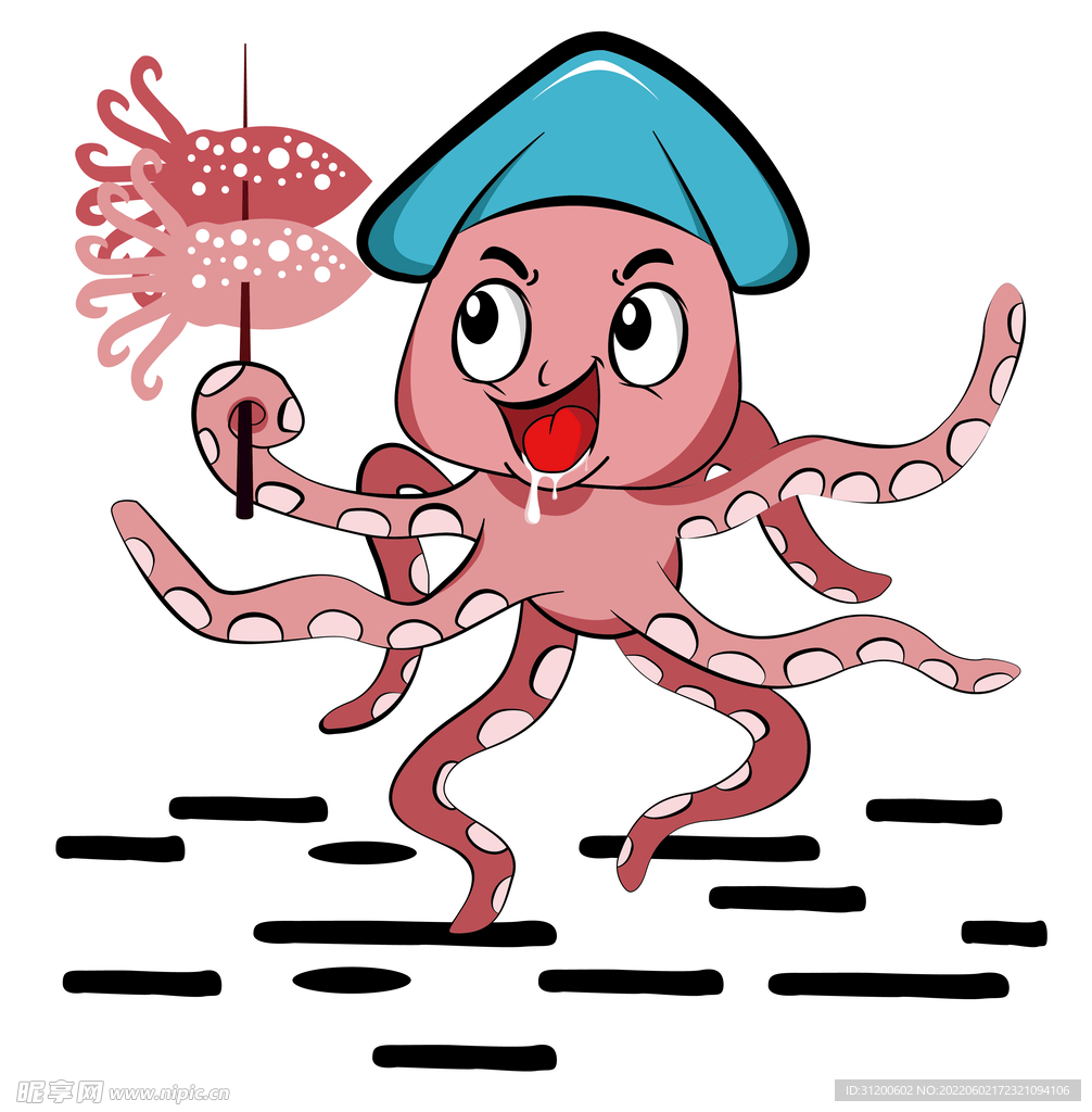 卡通鱿鱼