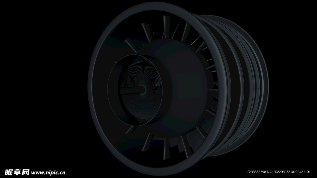 航空发动机前部素模