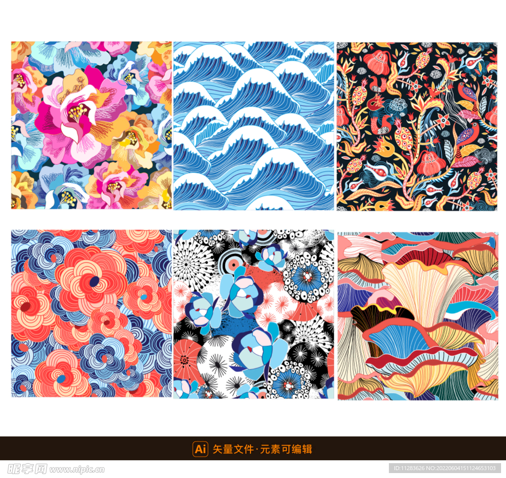 抽象古典装饰图案