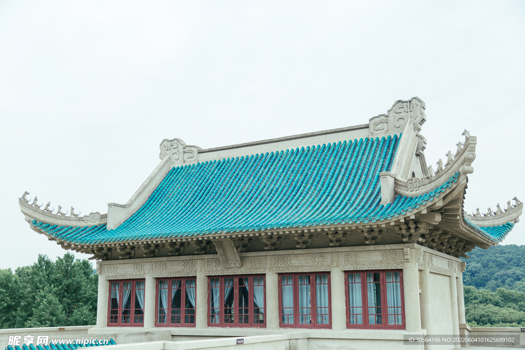 户外复古宫殿建筑