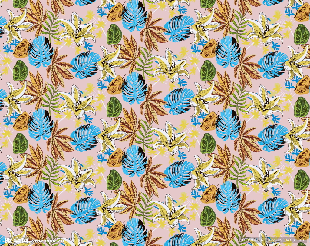 热带花 热带雨林 热带叶子 数