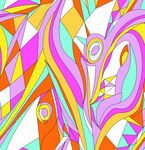 几何 手绘花 大牌 女装 数码