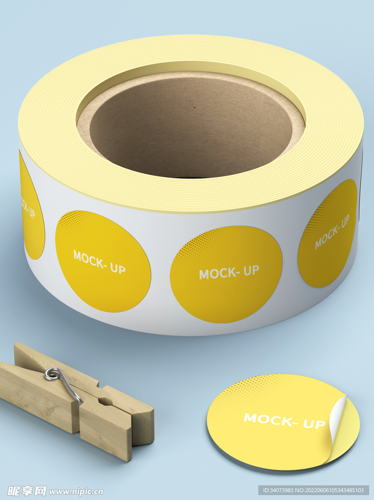 原创3D不干胶样机