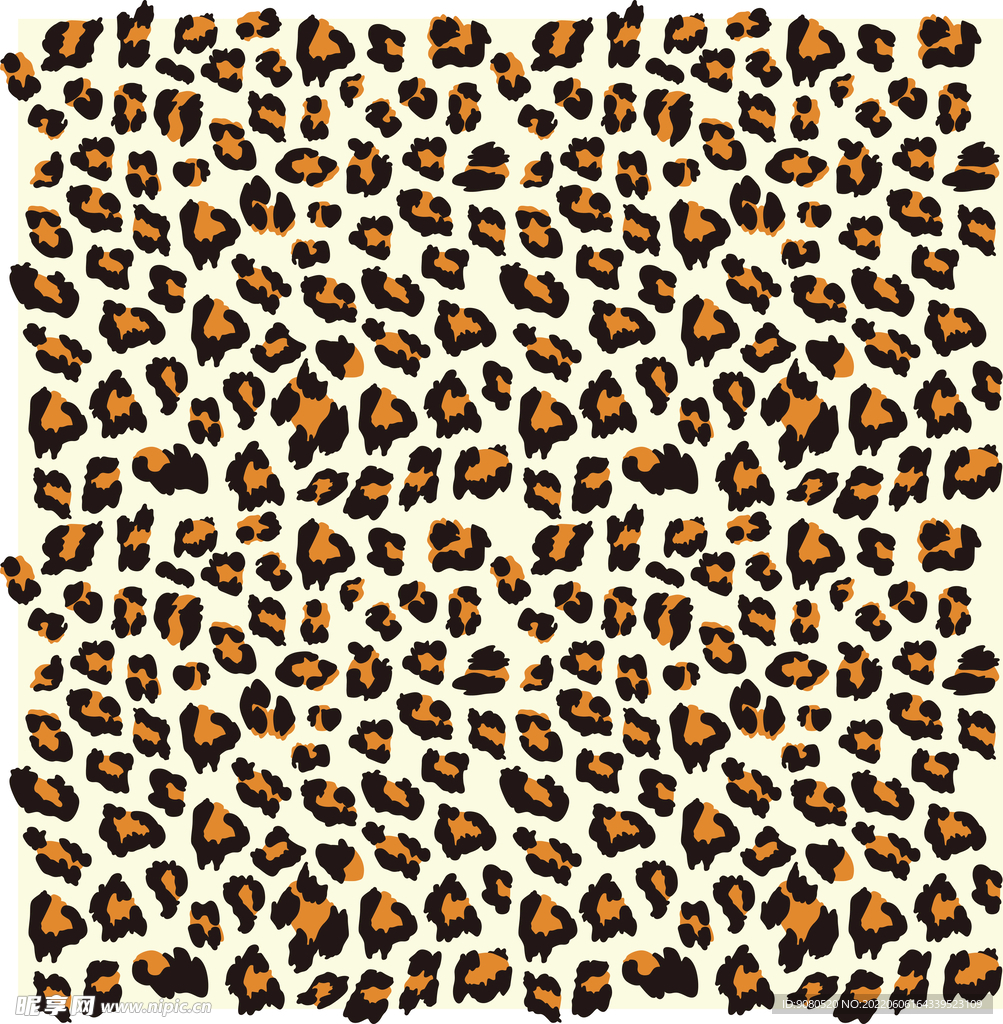 矢量背景豹纹