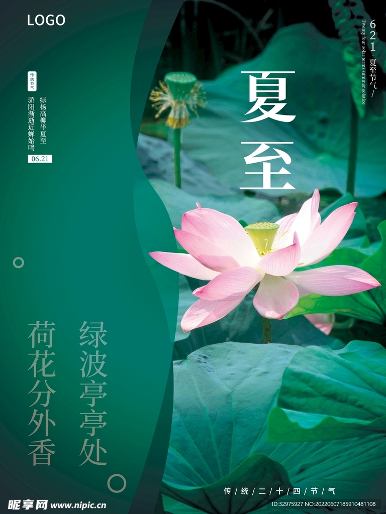 夏至二十四节气海报