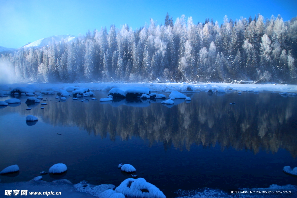 水天一色喀纳斯