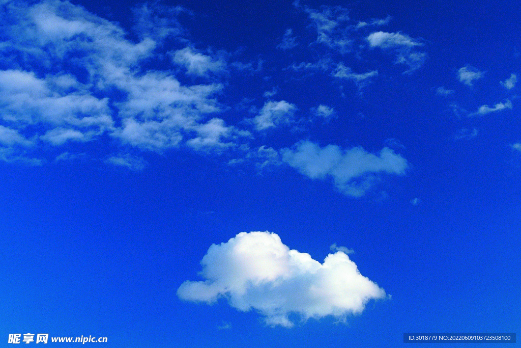 蓝天白云天空 