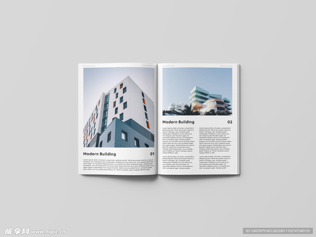 画册宣传册展开效果图展示