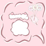 收款码二维码卡通头像边框