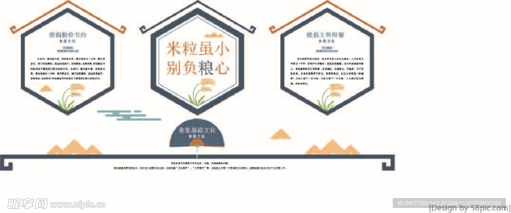 学校食堂文明用餐文化墙