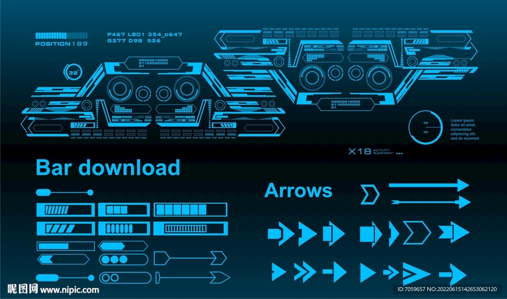 科技花纹 科技边框