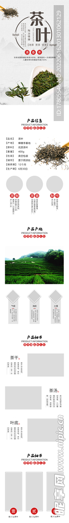 茶叶详情页  绿茶 绿色素材 
