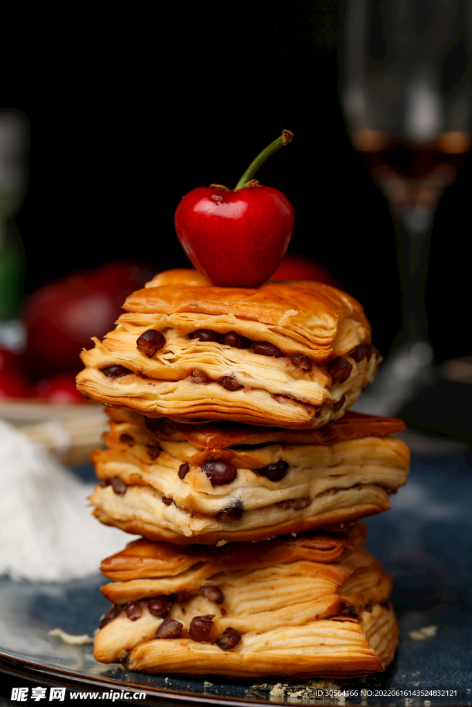 红豆千层糕点甜品