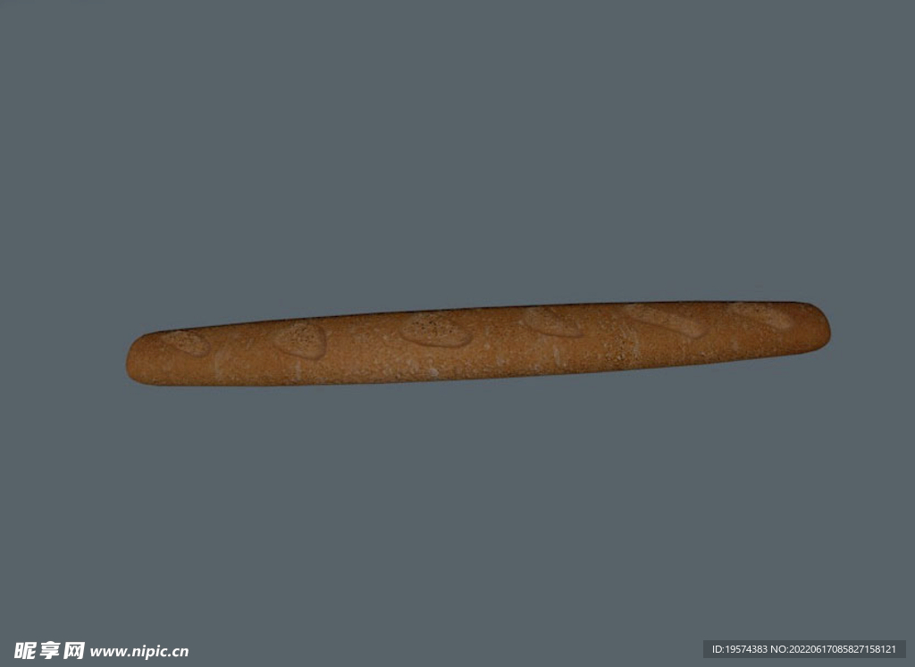 C4D模型法棍面包