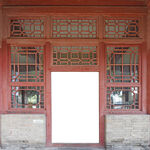 独乐寺庙古建门框