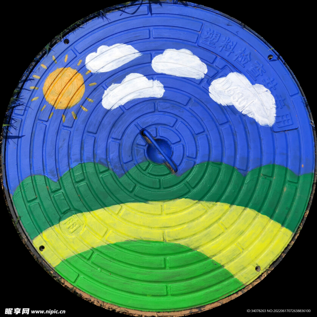 井盖涂鸦