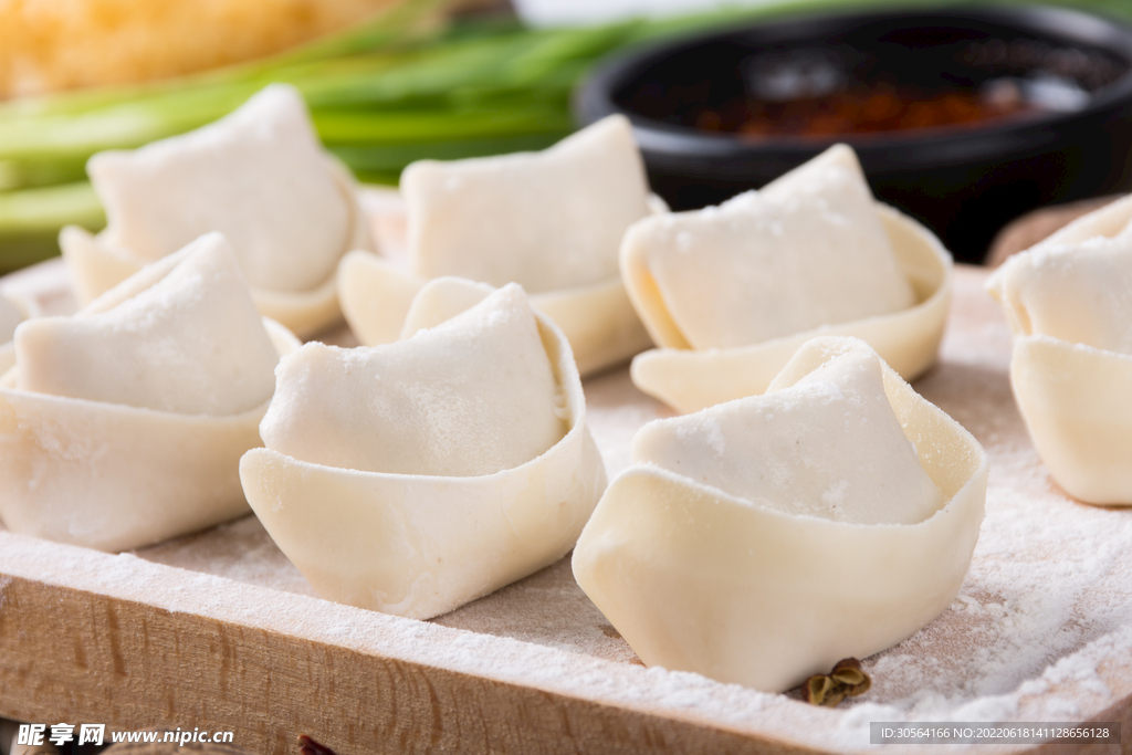 手工馄饨美食食材