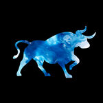 蓝色金属纹理简约