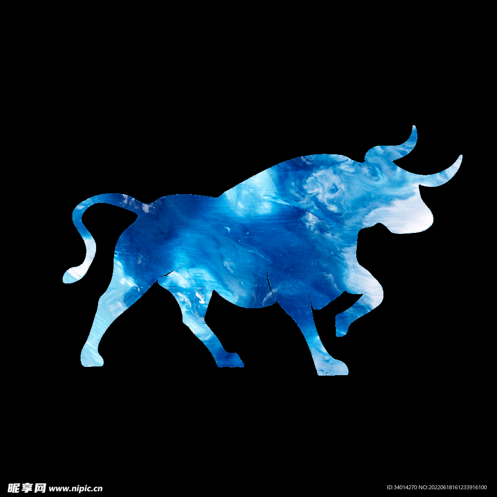 蓝色金属纹理简约