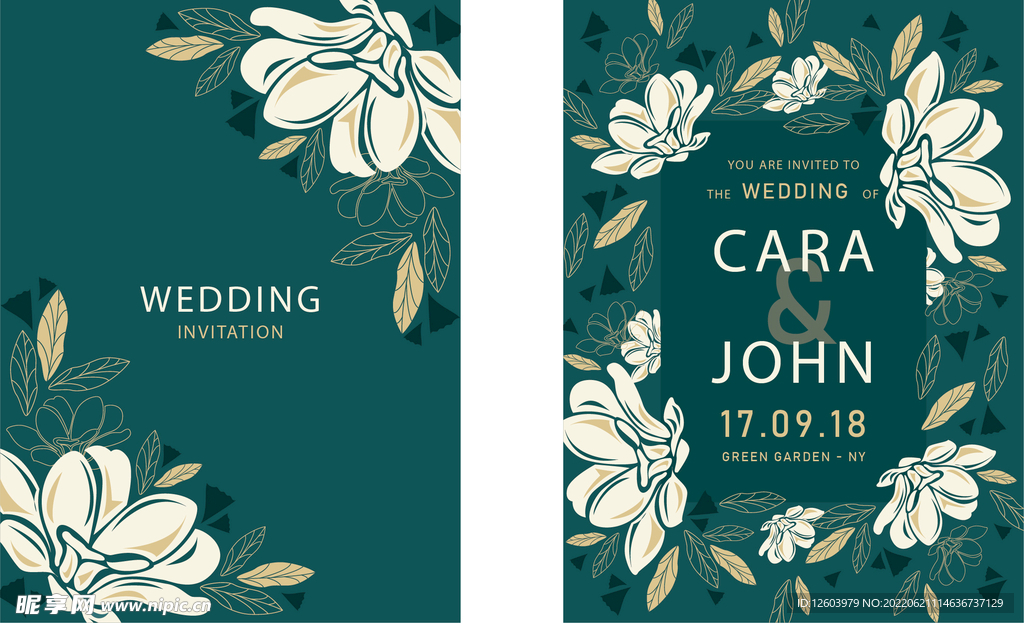 婚礼请柬封面模板