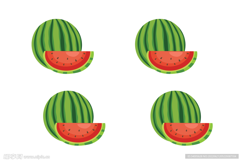 四个西瓜