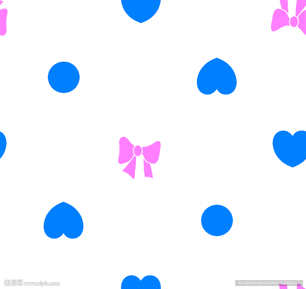 数码几何爱心蝴蝶结