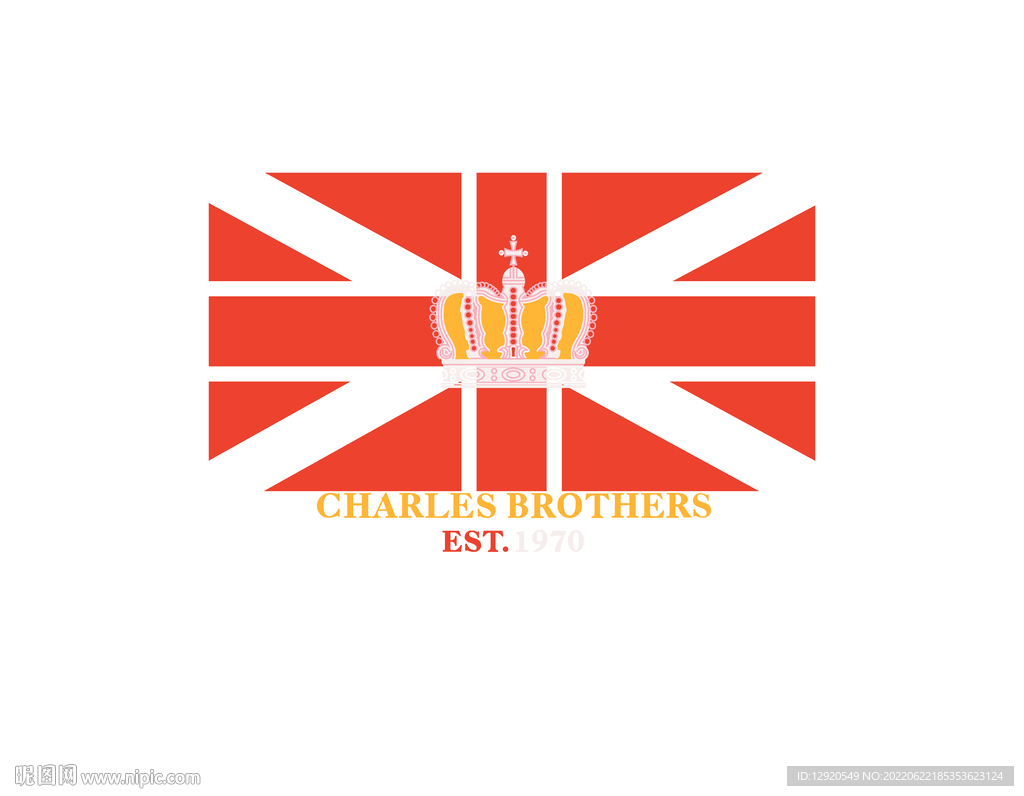 数码米字旗皇冠英文