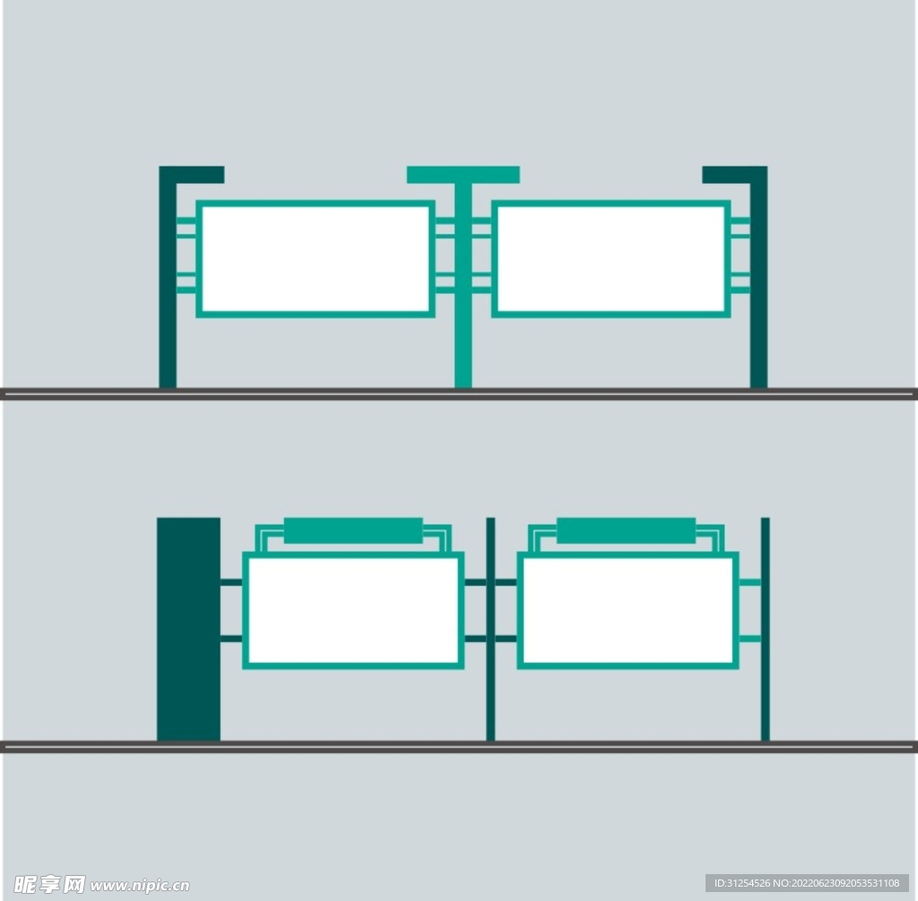 户外宣传栏模板