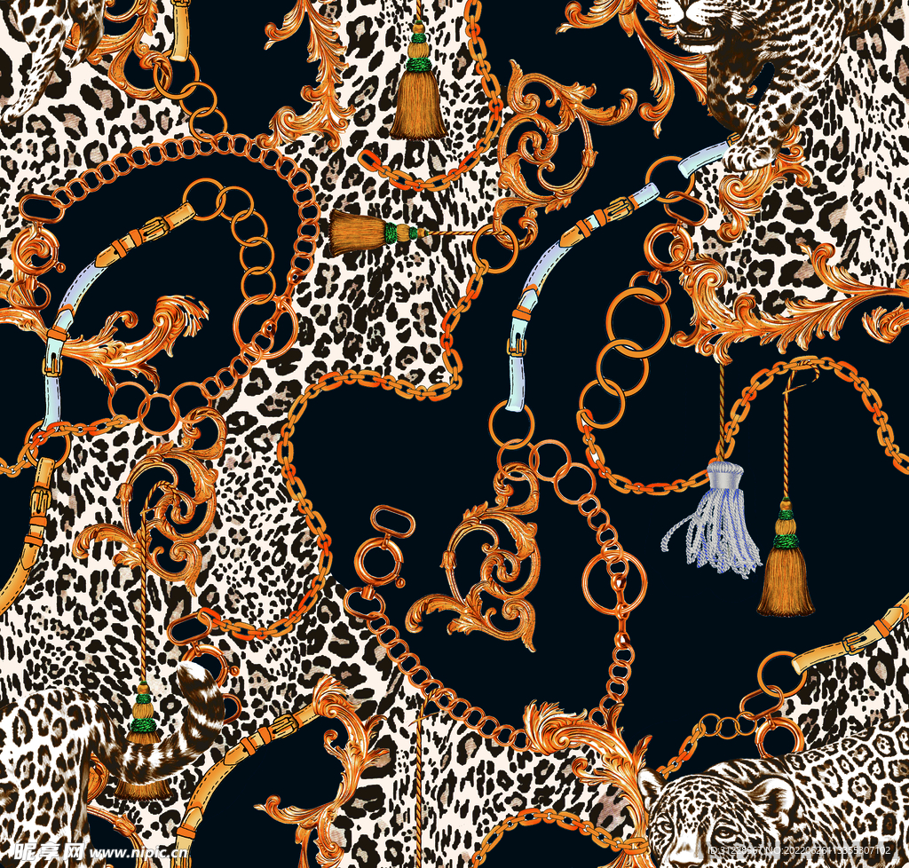 豹纹链条