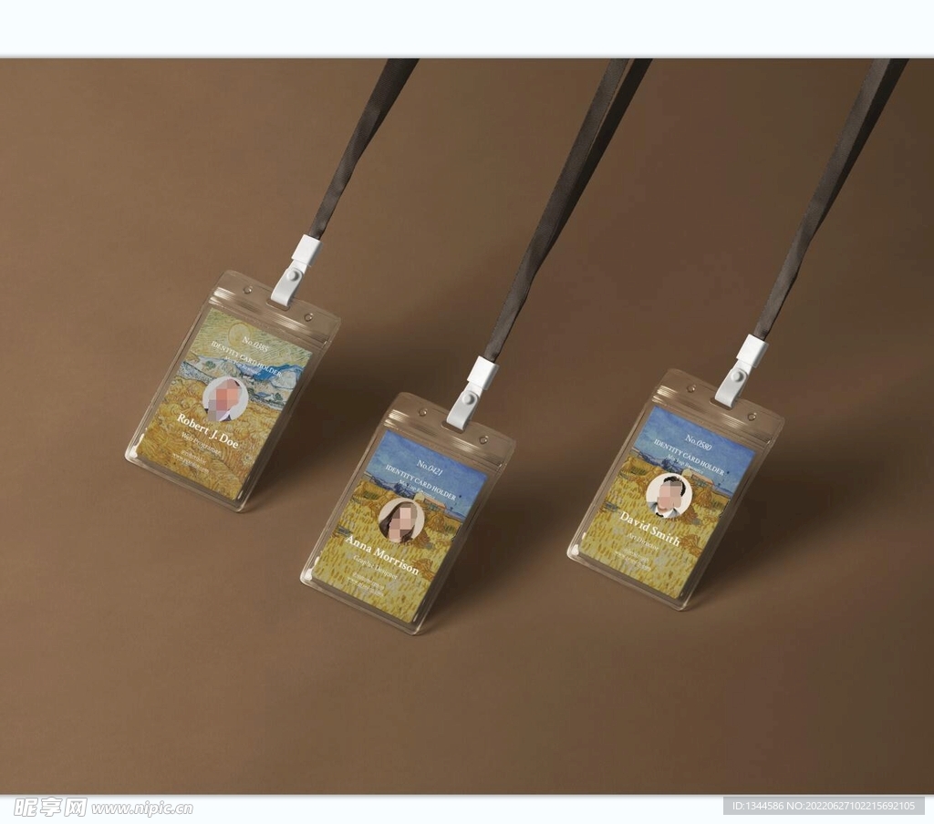 工作证件吊牌工牌胸卡样机