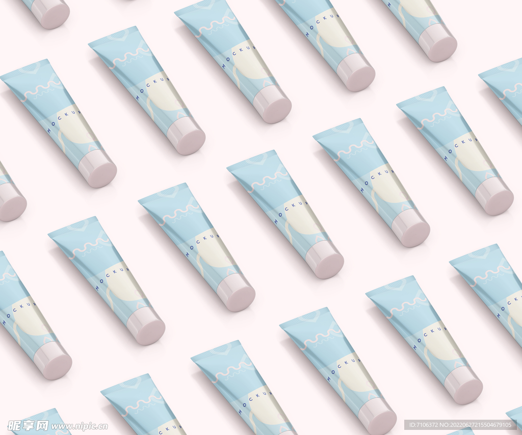  牙膏软管包装盒样机