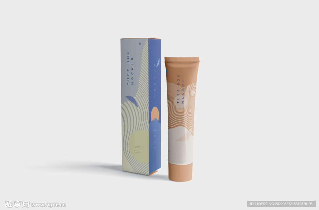  牙膏软管包装盒样机