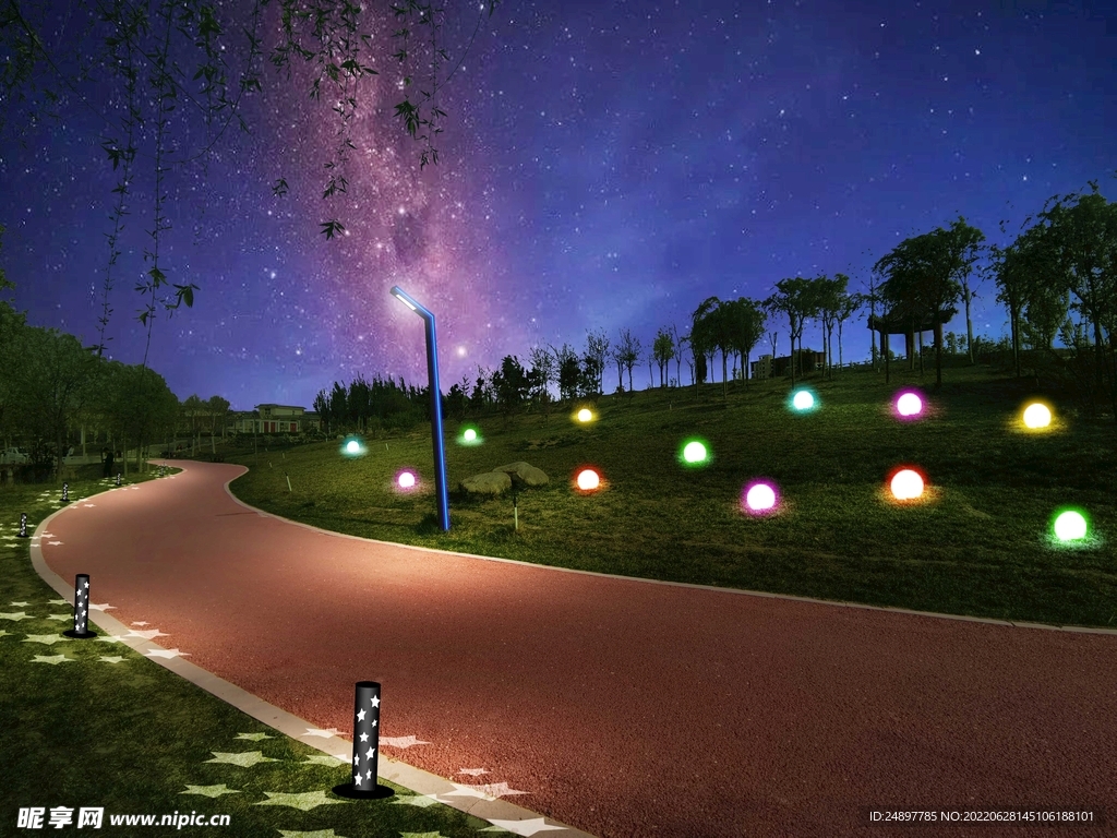 夜景亮化效果图