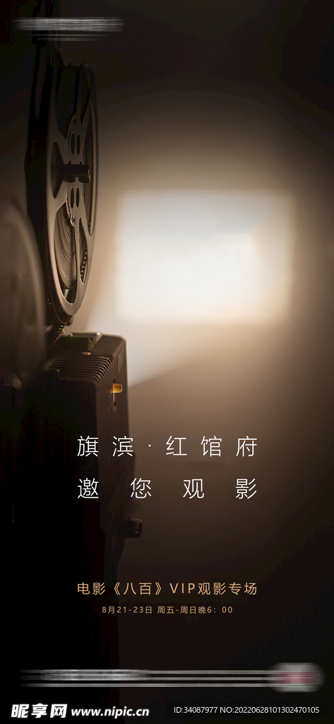 地产质感高端观影电影节海报