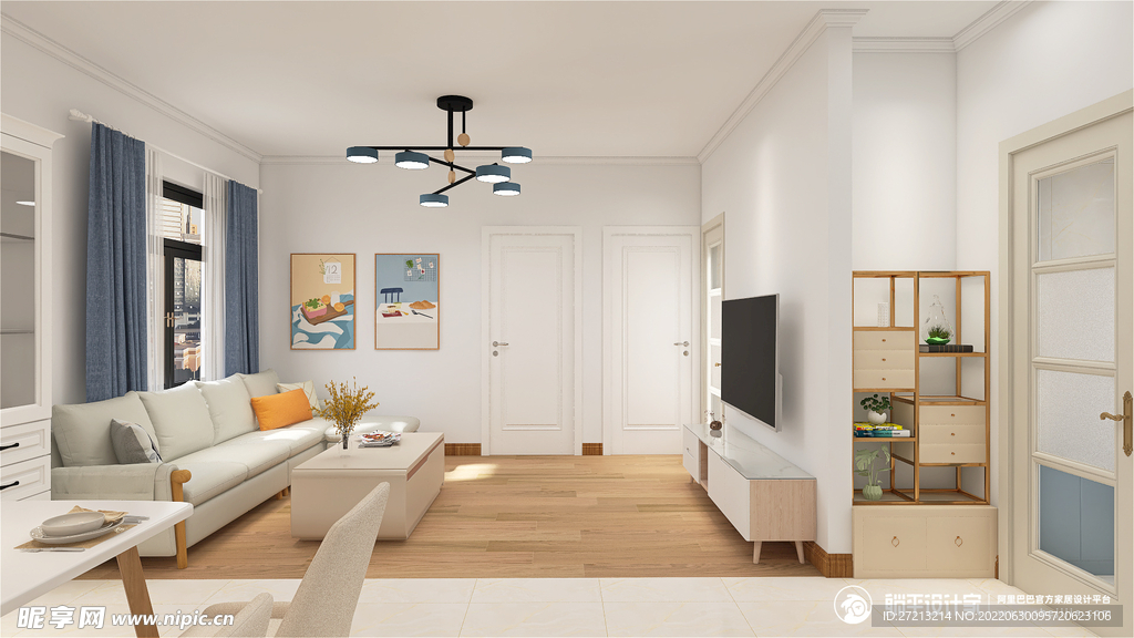 客厅家装效果图素材