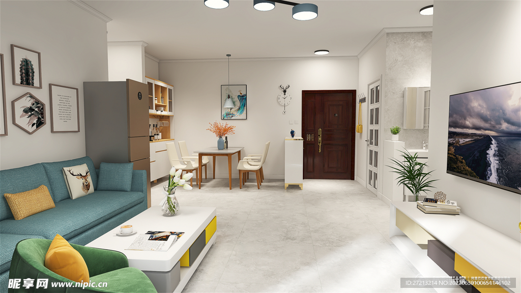 家装设计效果图客厅效果图