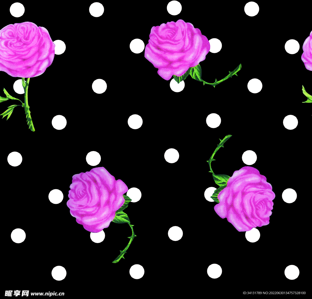 玫瑰 小碎花 乱花 数码印花 