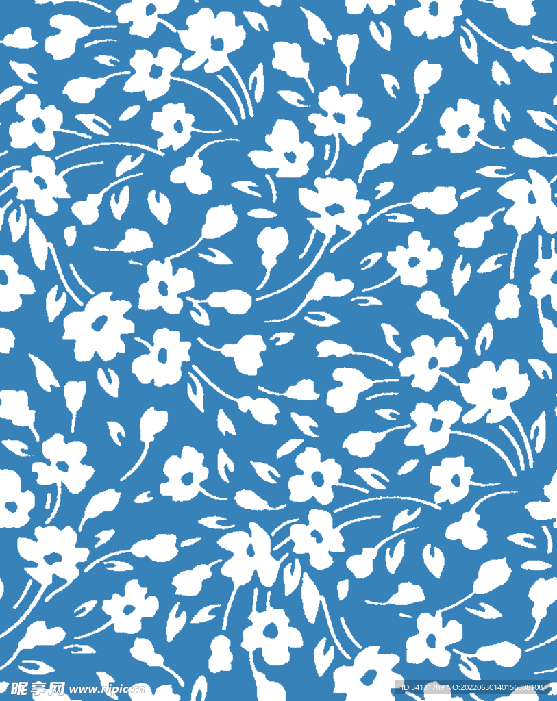 小花 小碎花 乱花 数码印花 