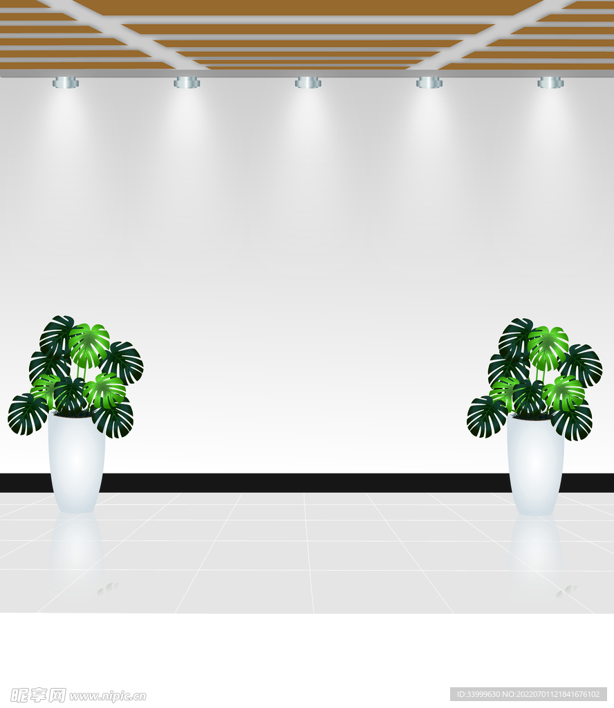 CDR文化背景墙样式效果图模板