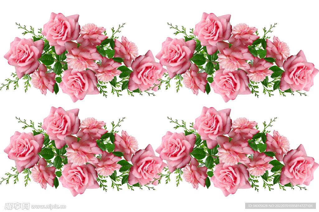 红色花绿色叶子