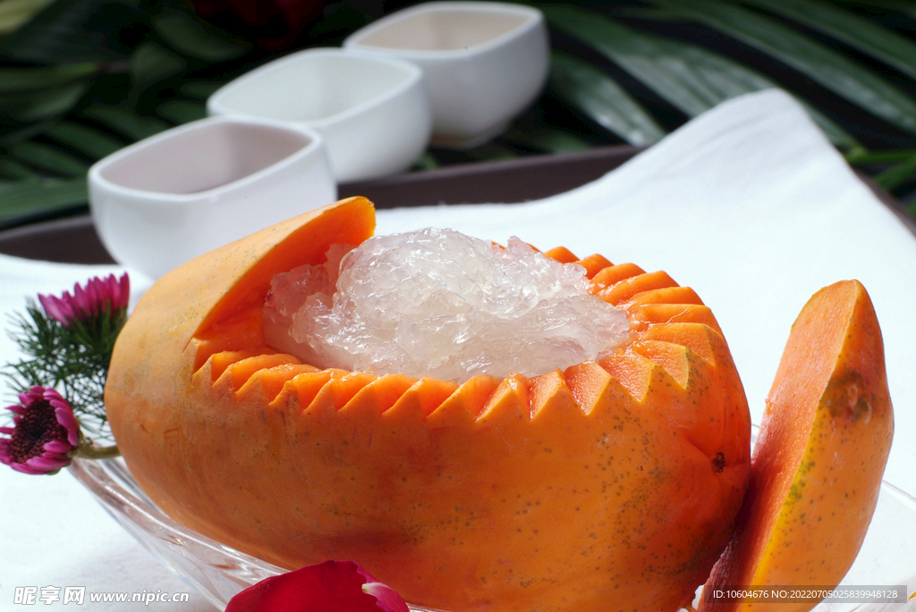 原汁木瓜炖官燕