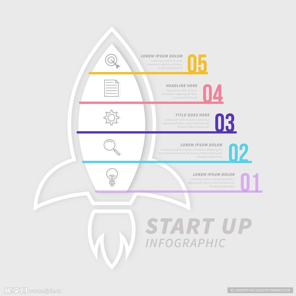 火箭外形信息图表