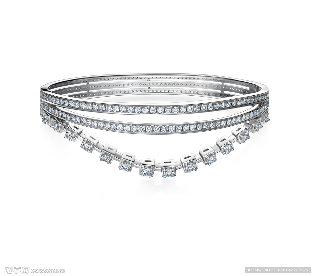 金伯利钻石结系列手镯高清分层图