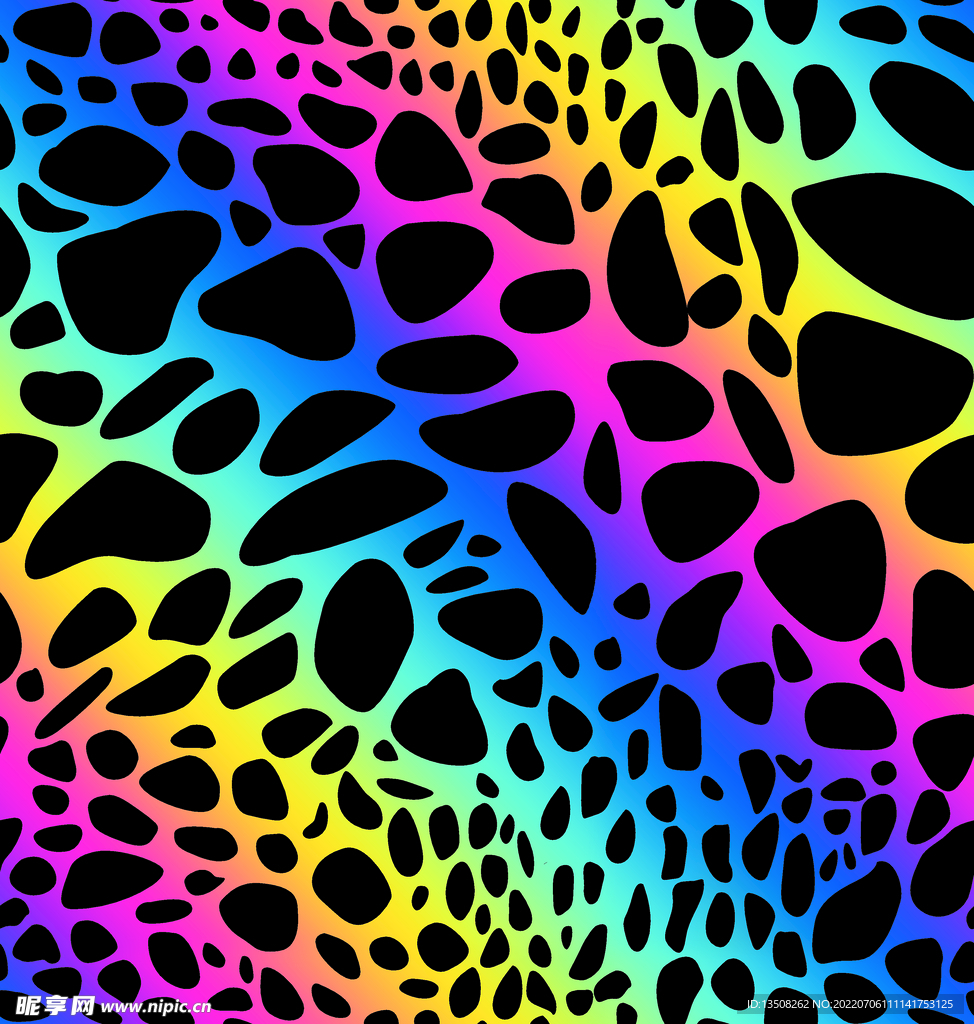 大牌彩豹纹 渐变豹纹 