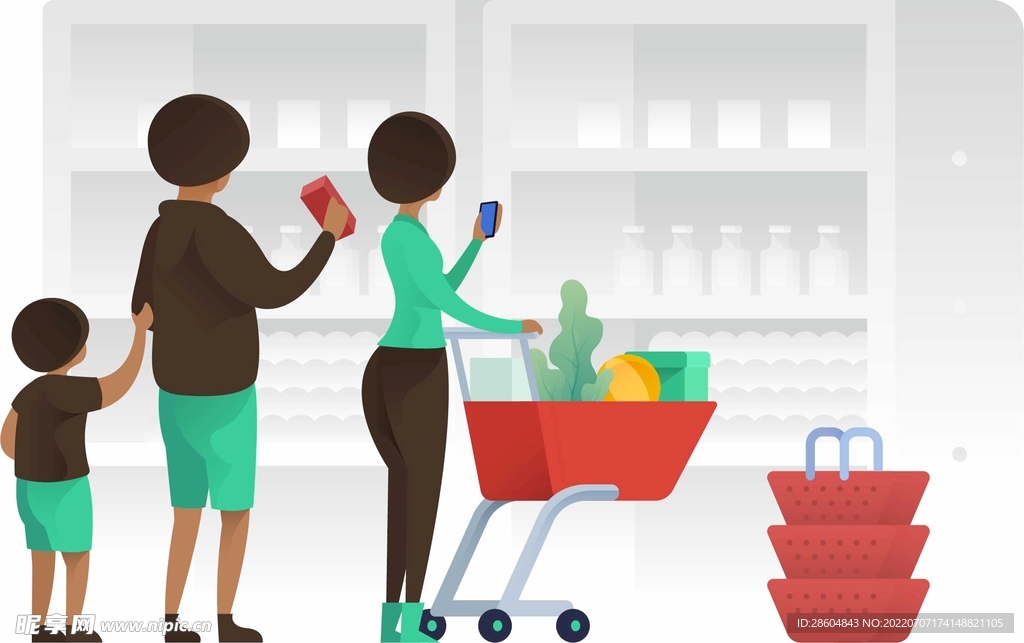 矢量人物卡通插画